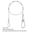 thumbnail image 4 of Safety Stainless Steel Tether for Stage Light 5Pcs 24.37X0.79X0.20Inch, 4 of 8