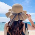 thumbnail image 1 of LinYooLi Hat Girl Summer Beach Hat Straw Hat Version Versatile Sunscreen Out Of The Fake Fake Hat Sun Hat Sun Hat Sea Hat, 1 of 9