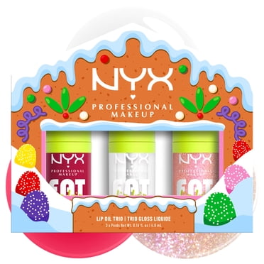 NYX Professional Makeup Kit trio d'huiles à lèvres Fat Oil des fêtes