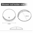 thumbnail image 2 of WHEANG Liquidation 2 Support Adhésif pour Tringle de Rideau de Douche Support Mural pour Tringle de Rideau de Douche, 2 of 3