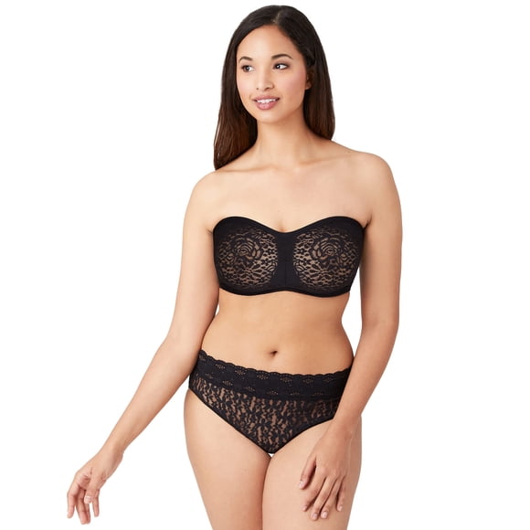 Wacoal Women's Halo Strapless Bra, Black, 38B