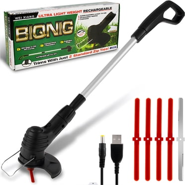 Yeacher Cordless Lawn Mower with Delivery Blade, Nudge Mower and Edging Tool, 4V 2Ah Lithium
