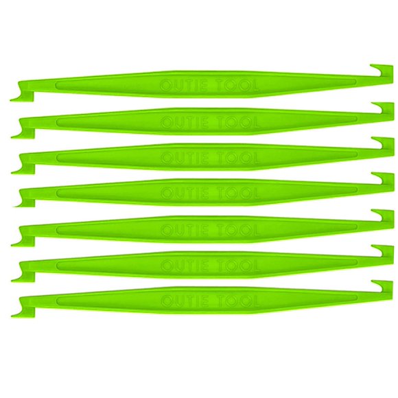 2 en 1 Outie Tool Détacheur d'Aligneur pour Appareils Invisibles / Retire Facilement et en Toute Sécurité les Plateaux Supérieur et Inférieur / 60 Unités (Vrac Vert Néon)