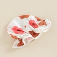 thumbnail image 4 of Baby Girls Three Piece Swimsuits  Floral Print Halter Bikini Set Bathing Suit with Swim Cap, 4 of 7