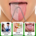 thumbnail image 4 of Tongue Scraper For Salon And Home, Ergonomic Design Flexible Yet Sturdy Non-synthetic Handles Anti-gagging Ridge Better Than Plastic For Improved Oral Health And Hygiene, 4 of 8