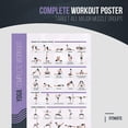 thumbnail image 2 of FitMate Yoga Workout Exercise Poster - Workout Routine with Free Weights, Home Gym Decor, Room Guide (16.5 x 25 Inch), 2 of 5