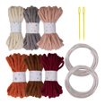 thumbnail image 1 of HILABEE 6 Pieces Knitted Yarn Handcrafting 5M Colorful Cushion Home Decor Craft Yarn C, 1 of 9