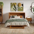 thumbnail image 3 of Santa Fe Coffre-Lit Escamotable en Bois Pleine Grandeur avec Matelas et Chargeur Intégré, Couleur Caramel Pâle, 3 of 19