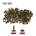 thumbnail image 3 of Unique Bargains 100 Ensembles Rivets en Cuir 12 x 9mm Métal avec 3 Outils Setter, Bronze, 3 of 7