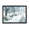 thumbnail image 3 of Designart Winter Park At Christmas Traditional Framed Wall Art, 3 of 4