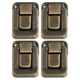 thumbnail image 1 of 4 Pcs Iron Antique Hasp Lock for Jewelry Box Suitcase Buckle Vintage Clip Buckle, 1 of 8