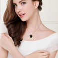 thumbnail image 4 of Solar System Planet Galaxy Glass Universe Heart shaped Pendant Necklace, 4 of 9