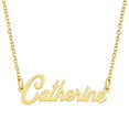 thumbnail image 1 of KISPER 18K Gold Plated Stainless Steel Personalized Name Pendant Necklace, Catherine, 1 of 6