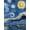 23. Starry Night, variant on iPad 9.7 Inch 2013 Air 1 2014 Air 2 2017 5 2018 6 Gen [ 5th 6th Air 1st 2nd ] A1893 A1822 A1566 A1474 MD785LL/B MD788LL/B MD786LL/B MD789LL/B Dual Angle Stand Honeycomb Clear Back Cover - Red