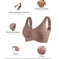thumbnail image 5 of 2 Pieces Women Plus Size Push-Up Bras No Underwire T-Shirt Bralettes Ribbed Full Coverage Sports Everyday Bras Multicolor, 40/90BCD, 5 of 5