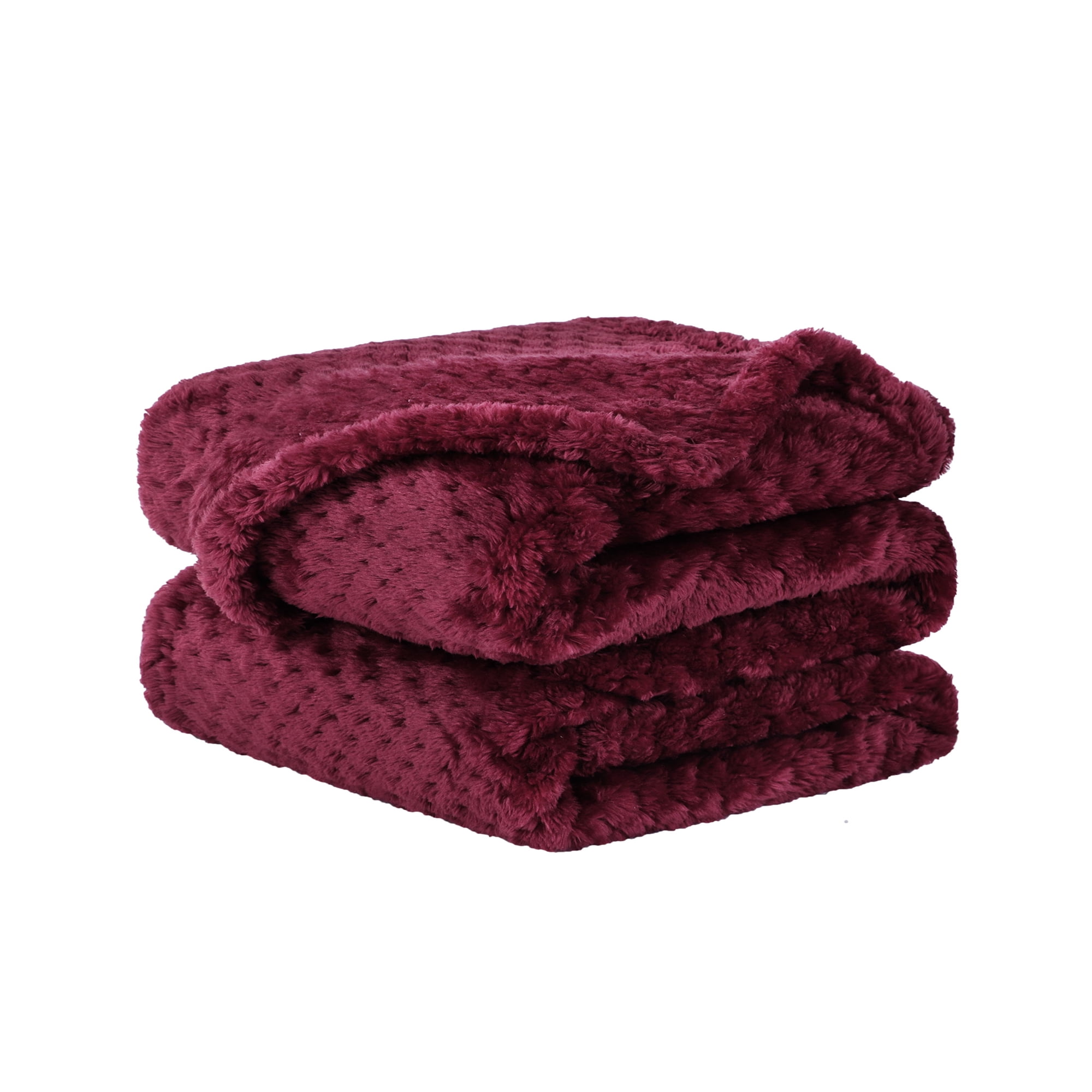 Unique Bargains Couverture de Lit en Molleton de Luxe en Maille Tissée