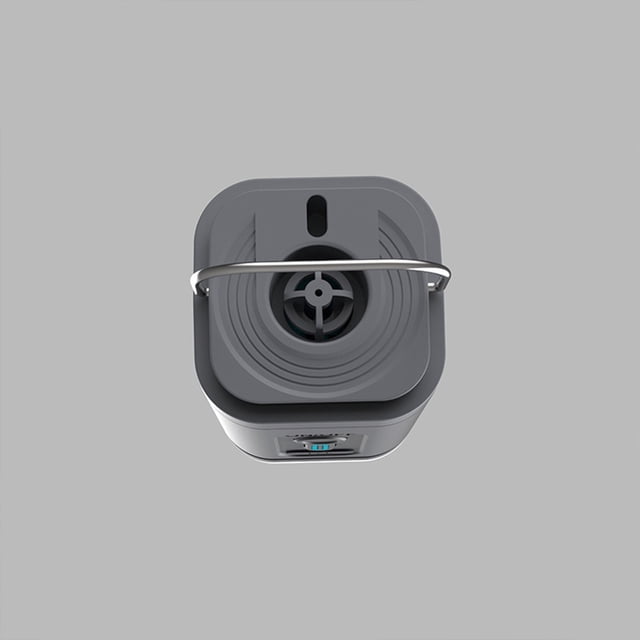Langgg Portable Electric Air Pump Convenient Inflation For Campers Lightweight Durable Gray