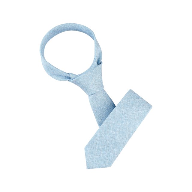 INSPIRE CHIC Men's Self-Tied Solid Color Formal Slim Ties Light Blue