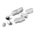 thumbnail image 3 of KLKCMS 20 Pieces Ribbon Clip Clamp Cord Crimp End for Jewellery Making Necklace 13mm, 3 of 8