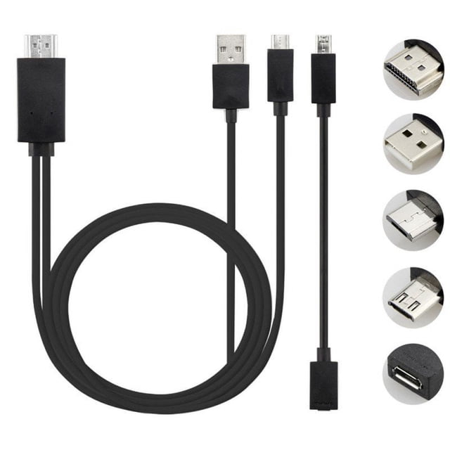 Cable MHL MicroUSB A Hd-Mi 1080P Hd Tv Para Adaptador 5Pin 11Pin