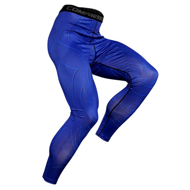 Pantalon de Sport pour Hommes Imprimé, Bodycon Extensible, Évacuation de l'Humidité, Course, Gym, Basketball