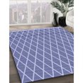 thumbnail image 3 of Ahgly Company Tapis d'Intérieur Lavable en Machine Carré Transitionnel Bleu Ardoise, 3 Pieds Carré, 3 of 7
