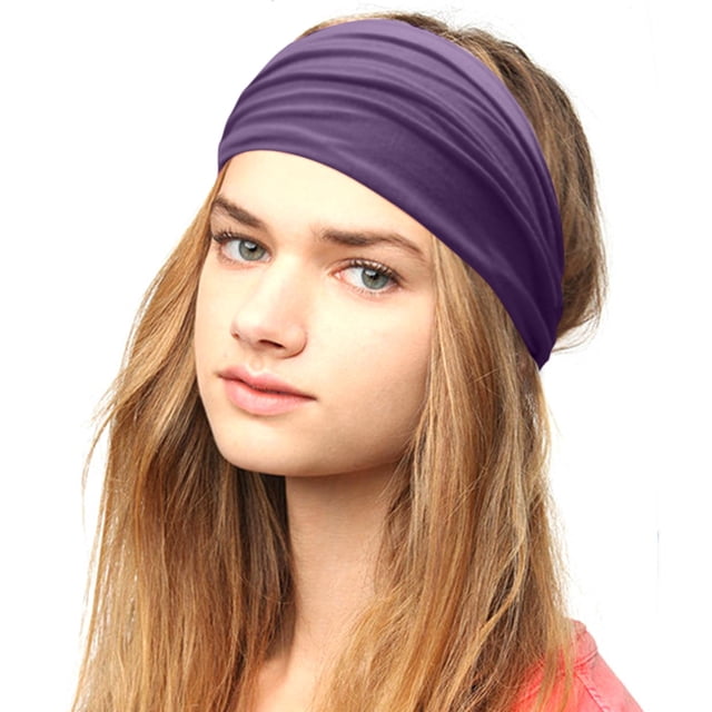 Bandeau Élastique pour Femmes Couleur Unie