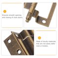 thumbnail image 3 of OULII Gold Mechanical Clock Door Hinges Metal Vintage Design for Grandfather Clock Repair, 3 of 8