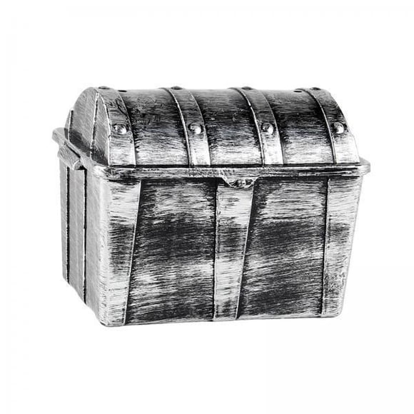 DOLITY 5xKids Treasure Chest Collection Storage Box for Birthday Boys Girls Christmas silver