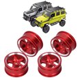 thumbnail image 4 of RC Crawler Parts, RC Car Wheel Rim Hubs Wear-Resistant Durable Lightweight  for MN86 1/12 RC Crawler Red,Blue,Black, 4 of 7