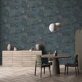 thumbnail image 4 of Blue Japanese Gardens Inspired Tropical Wallpaper R8426, 4 of 4