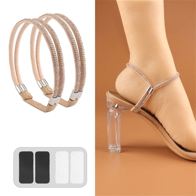 Elastic High Heels Shoe Straps Wabular Elastic High Heels Shoe Straps, Rhinestone Elastic High Heel Loose Straps