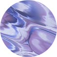 thumbnail image 1 of Ahgly Company Tapis de Zone Rond d'Intérieur Lavable à la Machine, Transitionnel, Bleu Bleu Ange, 3 Pieds Rond, 1 of 7