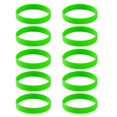 thumbnail image 2 of 10 PCS/Pack Blank Silicone Wristbands Rubber Bracelet Green, 2 of 8