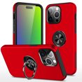 thumbnail image 1 of [PST] iPhone 16 Pro Max Ring Case, Hybrid Magnetic Kickstand Case Cover with Invisible Ring Stand, 1 of 5