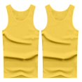 thumbnail image 1 of Ketyyh-chn99 Débardeurs pour Hommes 2024 T-Shirts de Dessous pour Hommes Coupe Ample Col Rond T-Shirt Haut Jaune,2TG, 1 of 4