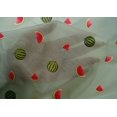 thumbnail image 4 of oneOone Cotton Silk Fabric Watermelon Fruit Printed Fabric 1 Yard 42 Inch Wide, 4 of 4
