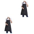 thumbnail image 2 of Youkk 12pack/lot Easy To And Quick-drying Apron For Cooking BBQ Baking Innovative black 2Set, 2 of 6