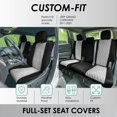 thumbnail image 2 of For 2011–2021 Jeep Grand Cherokee FH Group Neoprene Waterproof Custom Fit Car Seat Covers - Full Set Gray, 2 of 5
