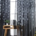 thumbnail image 3 of Christmas Decorations Curtain 1PCS Christmas Snowflake Curtain Tulle Window Treatment Voile Drape Valance Polyester curtains, 3 of 7