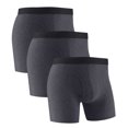 thumbnail image 1 of Plebaso Mens Cotton Underwear Long Leg Boxer Sports Briefs for Men Breathable Everyday Boxers Multipack, 1 of 5