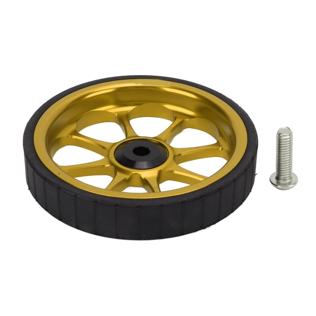 Folding Bike Easy Wheel, Smoother Rolling 82mm Easy Wheel Beautiful Appearance For Folding Bike Gold