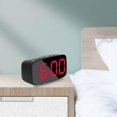 thumbnail image 3 of Digital Battery/ 2 Brightness Snooze Display Clock for Bedroom Home Bedside Elderly Kids - Red Light, 3 of 7