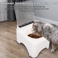 thumbnail image 3 of Automatic Cat Feeder, Smart Cat Food Dispenser with Induction Lid & Removable Pet Food Bowl, Rechargeable Automatic Pet Feeder, Pet Food Dispenser for Cats and Dogs, Small Pet, 3 of 7