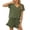 Green, variant on Ketyyh-chn99 Two Piece Sets for Women Ladies Shorts Set Printed V-Neck Tops Solid Short Casual Suit Green,S
