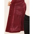 thumbnail image 5 of INSPIRE CHIC Manteau Caban Trench d'Hiver pour Femme à Col Peter Pan Rouge P, 5 of 5