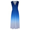thumbnail image 4 of Yuyuzo Robes de Plage pour Femmes 2025 Décolleté en V Profond Sans Manches Robes Longues de Fête Fluides Boho Vacances Robe Maxi, 4 of 5