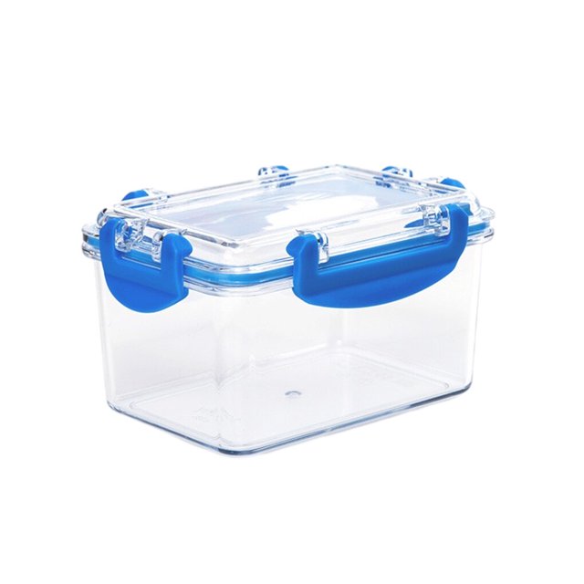 facefd Girls' INS Sealed Storage Transparent Mini Storage Box Salad Snacks Fruit Preservation Box Desktop Storage and Organization