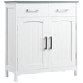 thumbnail image 1 of kleankin Freestanding Bathroom Cabinet with 2 Drawers Adjustable Shelf, 1 of 10