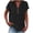 Black, variant on RKSTN Womens Summer Tops Fashion Cotton and Linen Buttons Going out Tops Basic Solid Color Shirts V-Neck Short Sleeve Loose Fit Pullover Tops